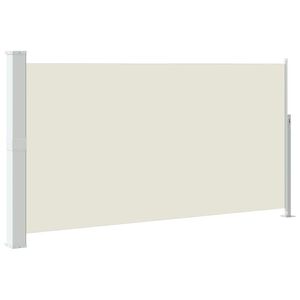 vidaXL Toldo lateral retr&aacute;til para p&aacute;tio 170x300 cm creme