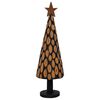 vidaXL &Aacute;rvore de Natal Castanho 149 cm Madeira de teca maci&ccedil;a