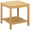 vidaXL Mesa Lateral &Oacute;leo Natural 45 x 45 x 45 cm