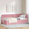 vidaXL Estrutura de Cama de Canto Rosa 100 x 200 cm Veludo