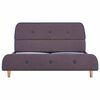 vidaXL Estrutura para cama sem colchão Taupe Tecido 135x190 cm