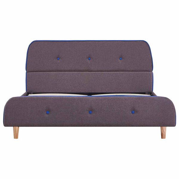 vidaXL Estrutura para cama sem colchão Taupe Tecido 135x190 cm