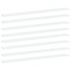 vidaXL Prateleiras para estante 8pcs 100x10x1,5cm contraplacado branco