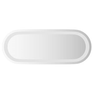 vidaXL Espelho de casa de banho com luzes LED oval 50x20 cm