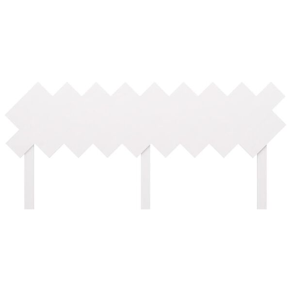 vidaXL Cabeceira de cama 178x3x80,5 cm pinho maci&ccedil;o branco