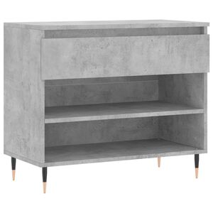 vidaXL Sapateira 70x36x60 cm derivados de madeira cinzento cimento