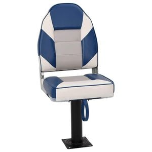 vidaXL 2 pcs conjunto assento de barco dobr&aacute;vel com encosto alto