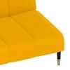 vidaXL Sofá-cama de 2 lugares veludo amarelo