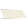 vidaXL Toldo retr&aacute;til 400x150 cm tecido e a&ccedil;o cor creme