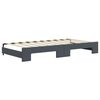 vidaXL Sof&aacute;-cama com gavet&atilde;o 90x190 cm veludo cinzento-escuro