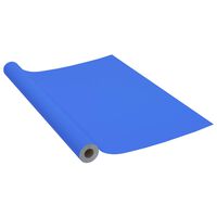 vidaXL Autocolante para móveis 500x90 cm PVC azul brilhante