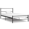 vidaXL Estrutura de cama 100x200 cm metal preto