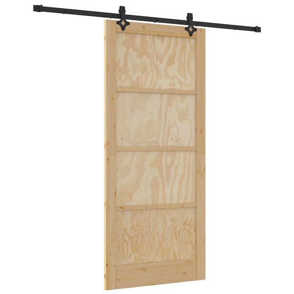 vidaXL Porta Deslizante ORKDAL Castanho 93 x 211 cm
