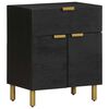 vidaXL Mesa de cabeceira 50x33x60 cm derivados de madeira preto