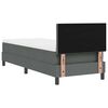 vidaXL Cama Box com colch&atilde;o Cinzento escuro 80 x 200 cm tecido