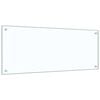 vidaXL Painel anti-salpicos cozinha 100x40 cm vidro temp. transparente