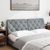 vidaXL Almofad&atilde;o de cabeceira 160 cm tecido cinzento-claro
