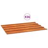 vidaXL Painel de telhado 36 pcs 60x44 cm a&ccedil;o corten cor enferrujado