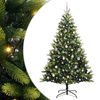 vidaXL &Aacute;rvore de Natal Artificial Articulada 300 LEDs Verde 210 cm