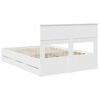 vidaXL Estrutura da Cama Branco 160 x 200 cm Madeira de Engenharia