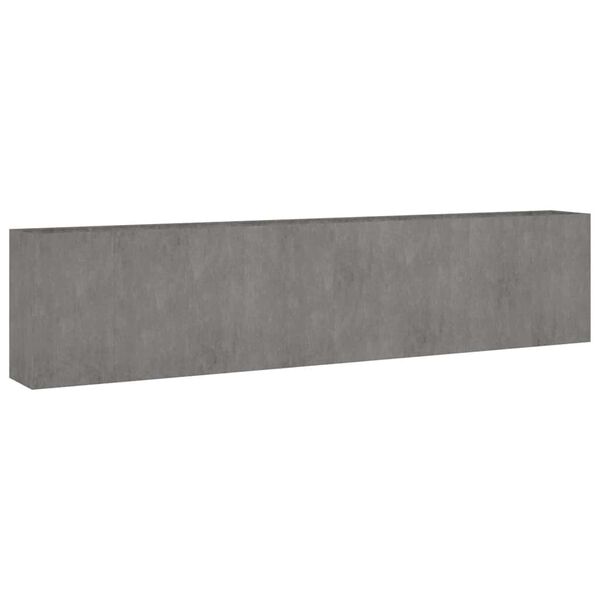 vidaXL Canteiro elevado de jardim 360x40x80 cm a&ccedil;o corten