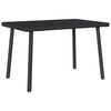 vidaXL Mesa de centro de jardim retangular 60x40x37 cm vime PE preto