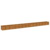 vidaXL Canteiro elevado de jardim 580x50x36 cm A&ccedil;o Corten