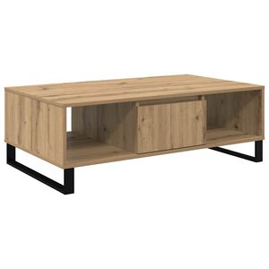 vidaXL Mesa de centro Carvalho Artesanal 104 x 60 x 35 cm