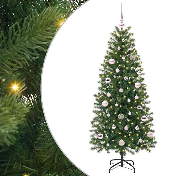vidaXL &Aacute;rvore de Natal Artificial com 150 LEDs Verde 150 cm PE e PVC