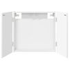 vidaXL Arm&aacute;rio para Dartboard Branco 56 x 12 x 53,5 cm