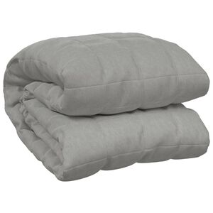 vidaXL Manta pesada 11 kg 150x200 cm tecido cinza