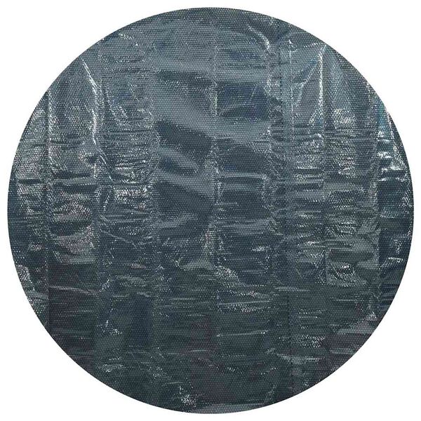 vidaXL Pel&iacute;cula p/ piscina PE solar flutuante 300 cm preto e azul