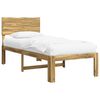 vidaXL Estrutura de Cama de Solteiro com Cabeceira ROSTOCK Branco