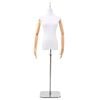 vidaXL Mannequin Ajust&aacute;vel de 165-213 cm com Base Feminino PP Branco