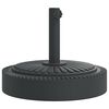 vidaXL Base de guarda-sol para postes de &Oslash;38/48 mm 25 kg redondo
