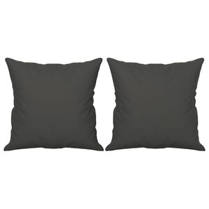 vidaXL Almofadas decorativas 2 pcs 40x40 cm microfibra cinzento-escuro