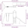 vidaXL Conjunto de brincar para exterior madeira de douglas maci&ccedil;a