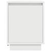 vidaXL Mesas cabeceira c/ luzes LED 2 pcs 38x34x50 cm branco