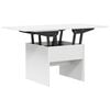 vidaXL Mesa de centro Branco 55 x 54,5 x 45 cm Derivados de madeira