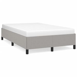 vidaXL Estrutura de cama sem colch&atilde;o 120x200 cm tecido cinzento-claro