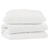 vidaXL Conjunto de Edredom com travesseiro 2 unid. Branco Microfibra