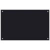 vidaXL Painel anti-salpicos de cozinha 80x50 cm vidro temperado preto
