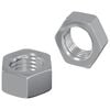vidaXL Porca Hexagonal 2 unid. Prateado M6 Metal