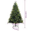vidaXL &Aacute;rvore de Natal Artificial Articulada 300 LEDs Verde 240 cm