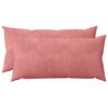 vidaXL Almofada com travesseiro HEERLEN 2 unid. Rosa Veludo