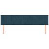 vidaXL Cabeceiras azul-escuro 200x5x78/88 cm veludo