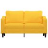 vidaXL Sof&aacute; de 2 lugares 140 cm tecido amarelo-claro