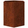 vidaXL Vaso/floreira 40x40x45 cm a&ccedil;o corten cor enferrujado