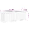 vidaXL Caixa para jardim 150x50x55 cm madeira de teca maci&ccedil;a