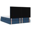 vidaXL Cama com Armazenamento Azul 200 x 200 cm Couro Sint&eacute;tico
